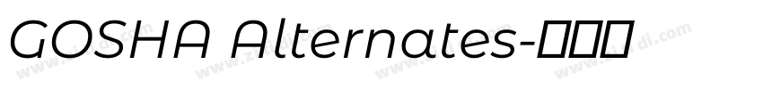 GOSHA Alternates字体转换